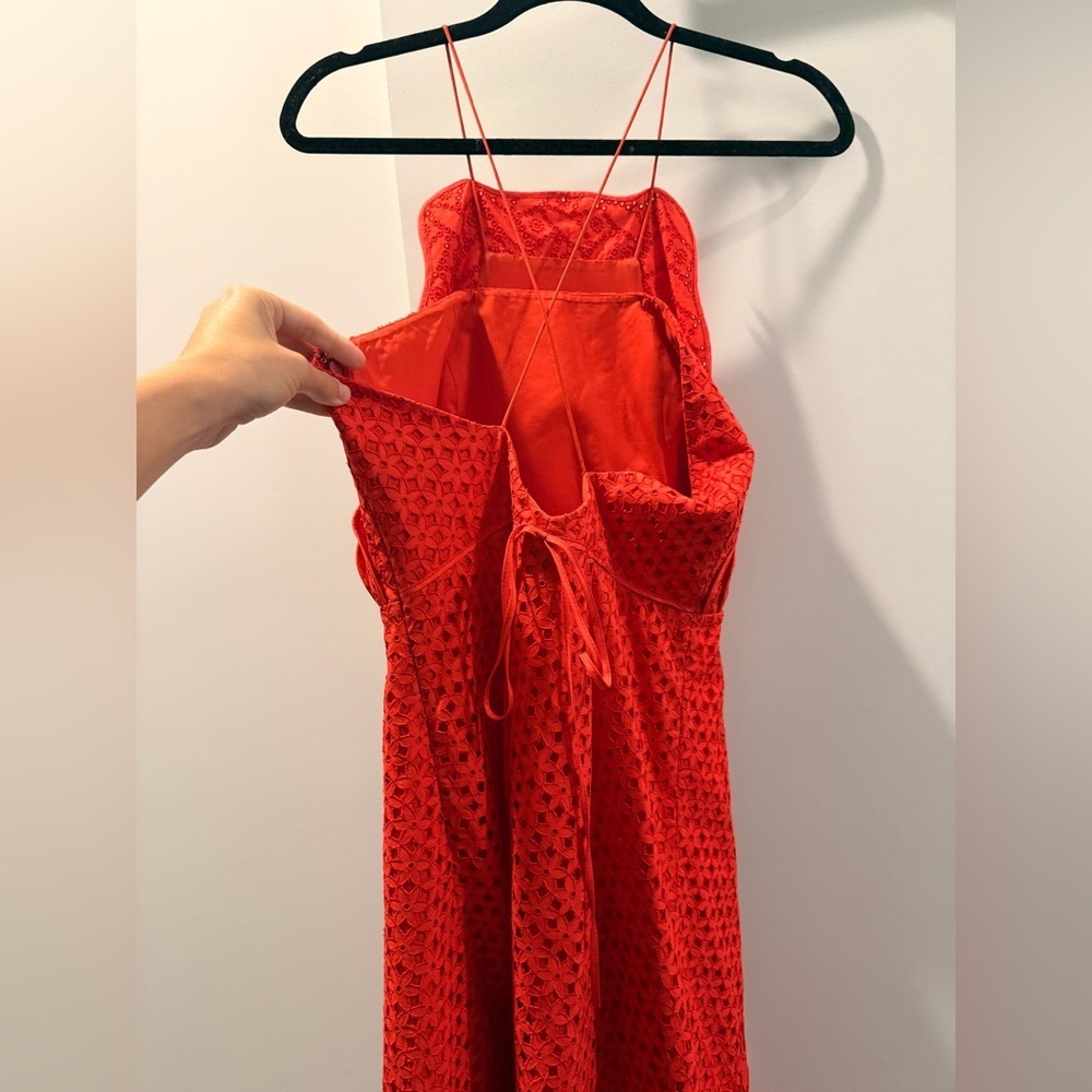 Sachin & Babi Red Waltz Floral Dress - Picture 7 of 8